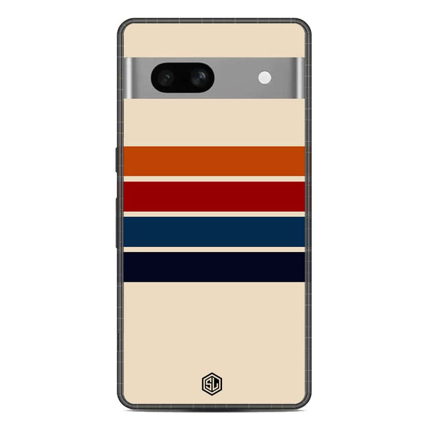 Retro Stripes Series Soft Phone Case - Metal Case - Google Pixel 7a