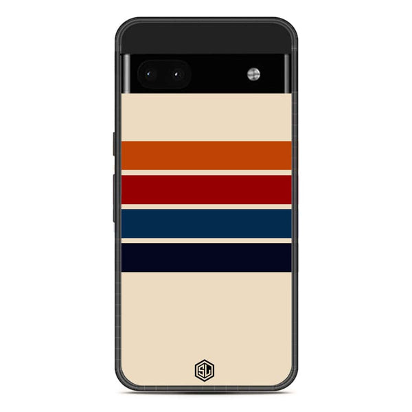 Retro Stripes Series Soft Phone Case - Metal Case - Google Pixel 7