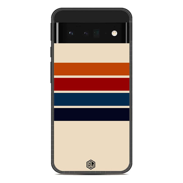 Retro Stripes Series Soft Phone Case - Metal Case - Google Pixel 6 Pro