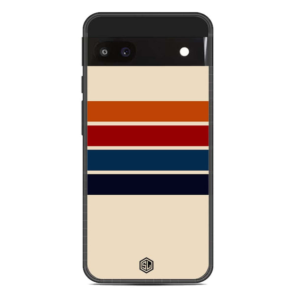 Retro Stripes Series Soft Phone Case - Metal Case - Google Pixel 6a