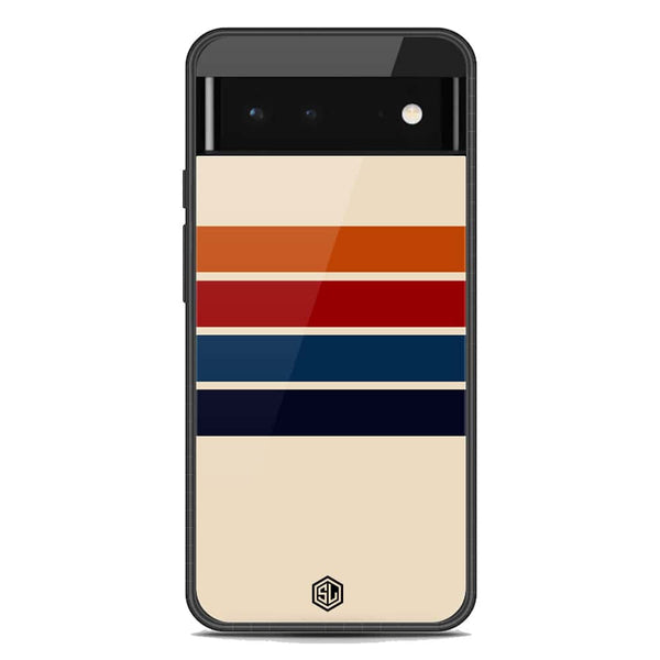 Retro Stripes Series Soft Phone Case - Metal Case - Google Pixel 6