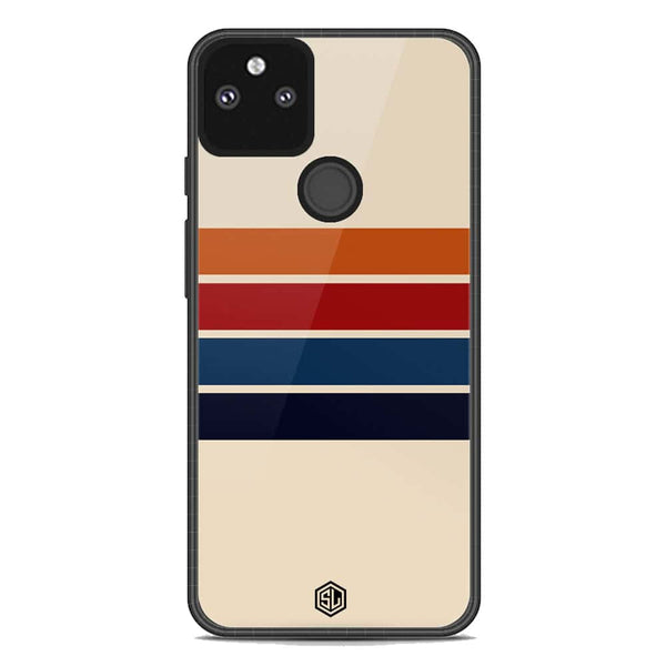 Retro Stripes Series Soft Phone Case - Metal Case - Google Pixel 5a 5G