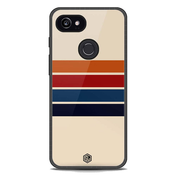 Retro Stripes Series Soft Phone Case - Metal Case - Google Pixel 3 XL