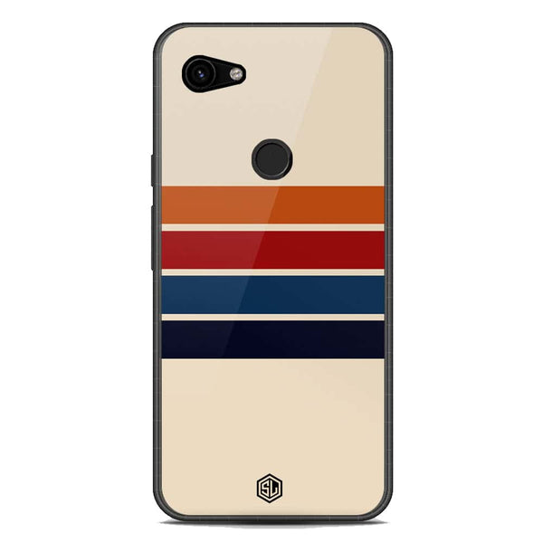 Retro Stripes Series Soft Phone Case - Metal Case - Google Pixel 3a