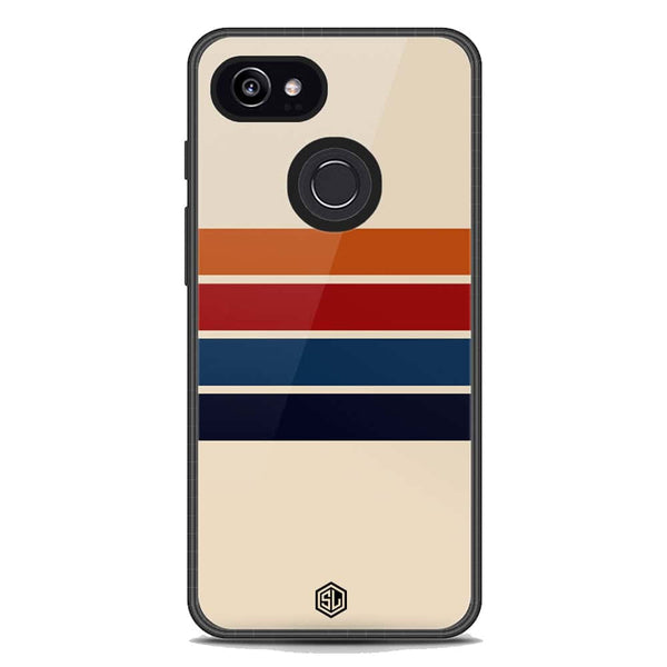 Retro Stripes Series Soft Phone Case - Metal Case - Google Pixel 3