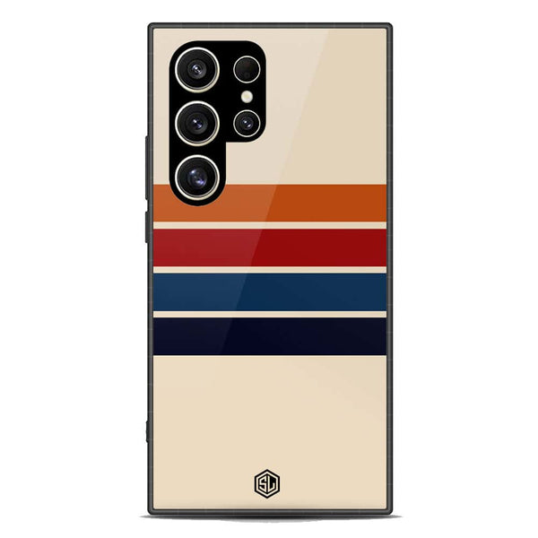 Retro Stripes Series Soft Phone Case - Premium Glass Case - Samsung Galaxy S24 Ultra