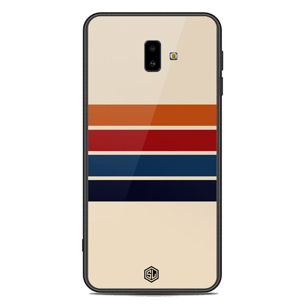 Retro Stripes Series Soft Phone Case - Premium Glass Case - Samsung Galaxy J6 Plus 2018