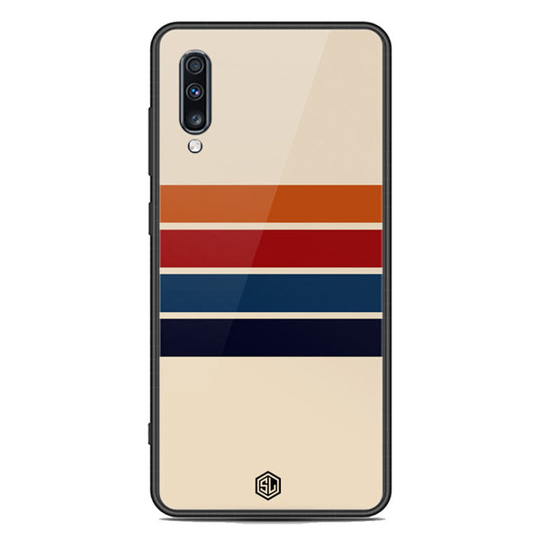 Retro Stripes Series Soft Phone Case - Premium Glass Case - Samsung Galaxy A70