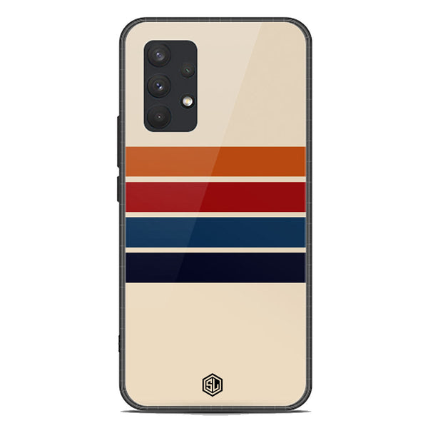 Retro Stripes Series Soft Phone Case - Premium Glass Case - Samsung Galaxy A32