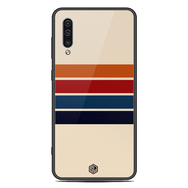 Retro Stripes Series Soft Phone Case - Premium Glass Case - Samsung Galaxy A30s