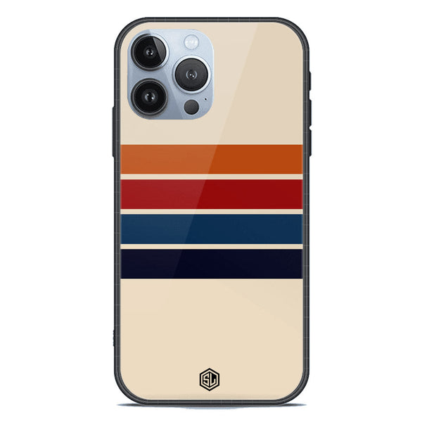 Retro Stripes Series Soft Phone Case - Premium Glass Case - iPhone 13 Pro Max