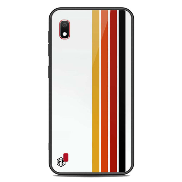 Retro Stripes Series Soft Phone Case - Premium Glass Case - Samsung Galaxy A10