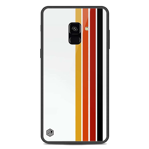 Retro Stripes Series Soft Phone Case - Premium Glass Case - Samsung Galaxy A8 2018