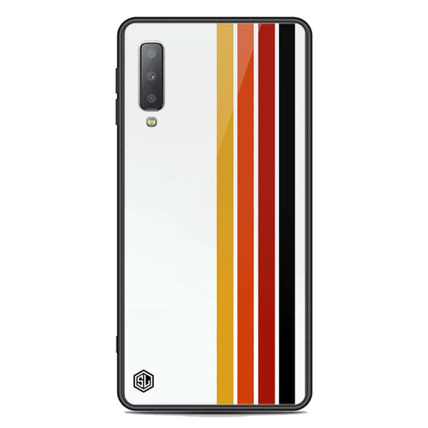 Retro Stripes Series Soft Phone Case - Premium Glass Case - Samsung Galaxy A7 2018