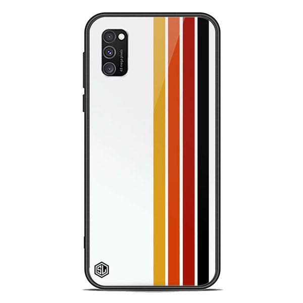 Retro Stripes Series Soft Phone Case - Premium Glass Case - Samsung Galaxy A03s