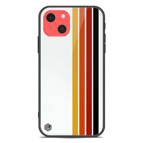 Retro Stripes Series Soft Phone Case - Premium Glass Case - iPhone 13 Mini