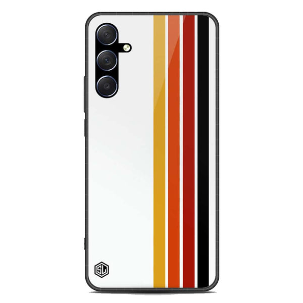 Retro Stripes Series Soft Phone Case - Premium Glass Case - Samsung Galaxy M53