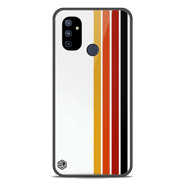 Retro Stripes Series Soft Phone Case - Premium Glass Case - OnePlus Nord N100