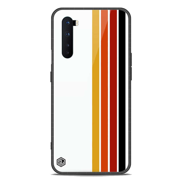 Retro Stripes Series Soft Phone Case - Premium Glass Case - OnePlus Nord