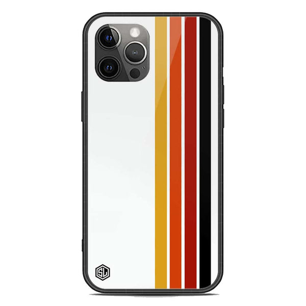 Retro Stripes Series Soft Phone Case - Premium Glass Case - iPhone 12 Pro Max