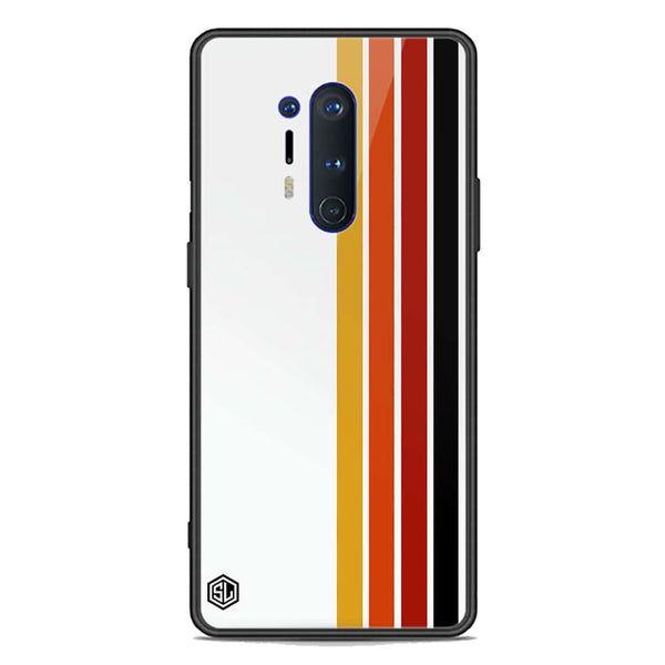 Retro Stripes Series Soft Phone Case - Premium Glass Case - OnePlus 8 Pro