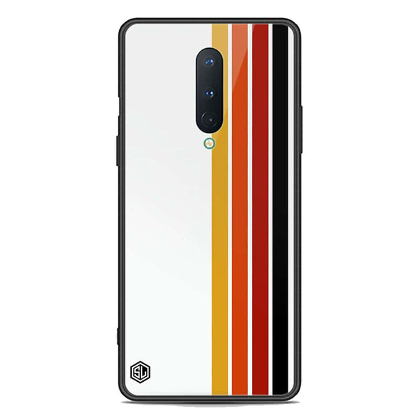 Retro Stripes Series Soft Phone Case - Premium Glass Case - OnePlus 8 4G