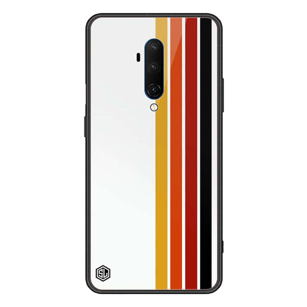 Retro Stripes Series Soft Phone Case - Premium Glass Case - OnePlus 7T Pro