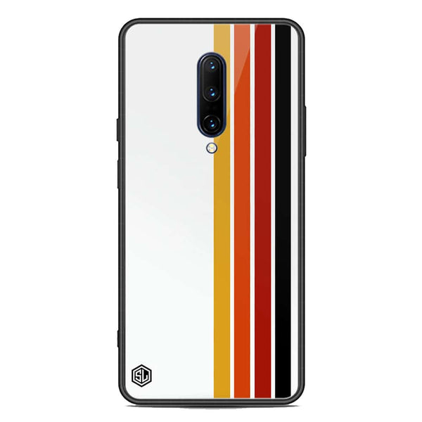 Retro Stripes Series Soft Phone Case - Premium Glass Case - OnePlus 7 Pro