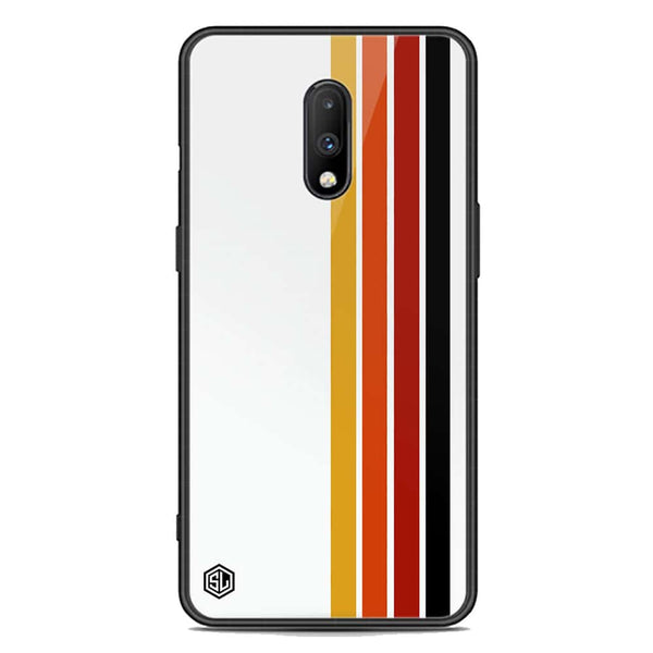 Retro Stripes Series Soft Phone Case - Premium Glass Case - OnePlus 7