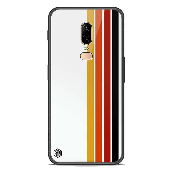 Retro Stripes Series Soft Phone Case - Premium Glass Case - OnePlus 6