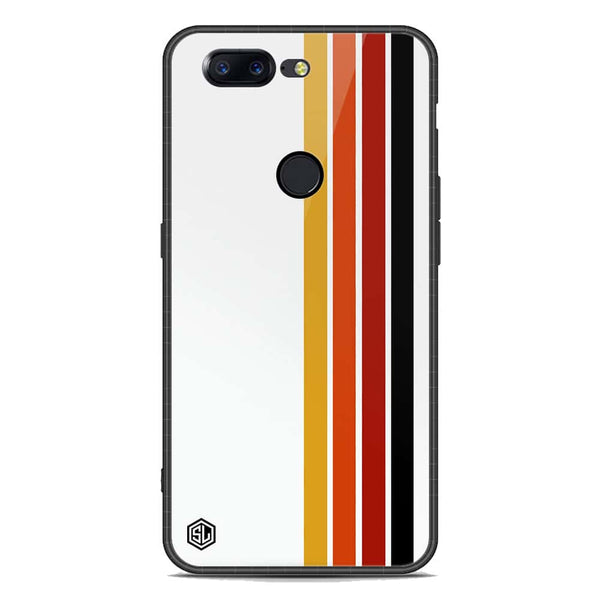 Retro Stripes Series Soft Phone Case - Premium Glass Case - OnePlus 5T