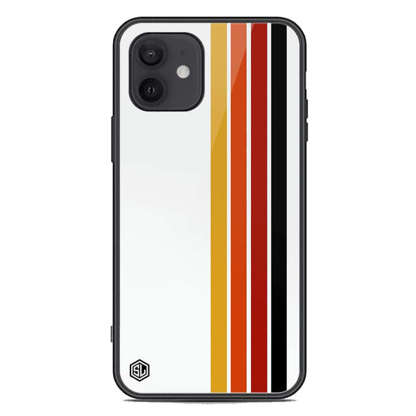 Retro Stripes Series Soft Phone Case - Premium Glass Case - iPhone 12