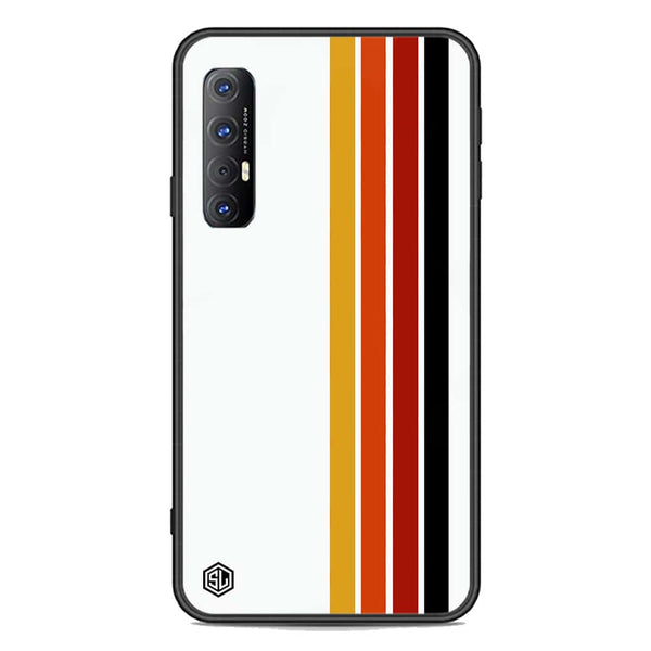 Retro Stripes Series Soft Phone Case - Premium Glass Case - Oppo Reno 3 Pro