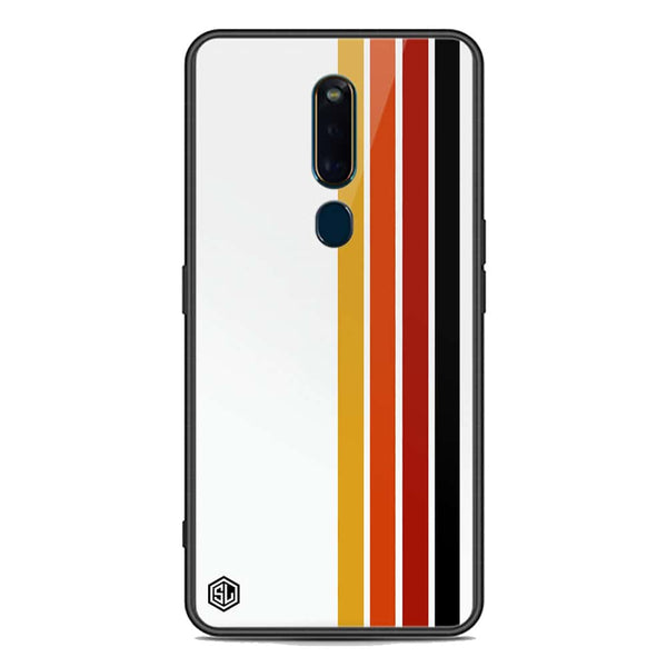 Retro Stripes Series Soft Phone Case - Premium Glass Case - Oppo R19