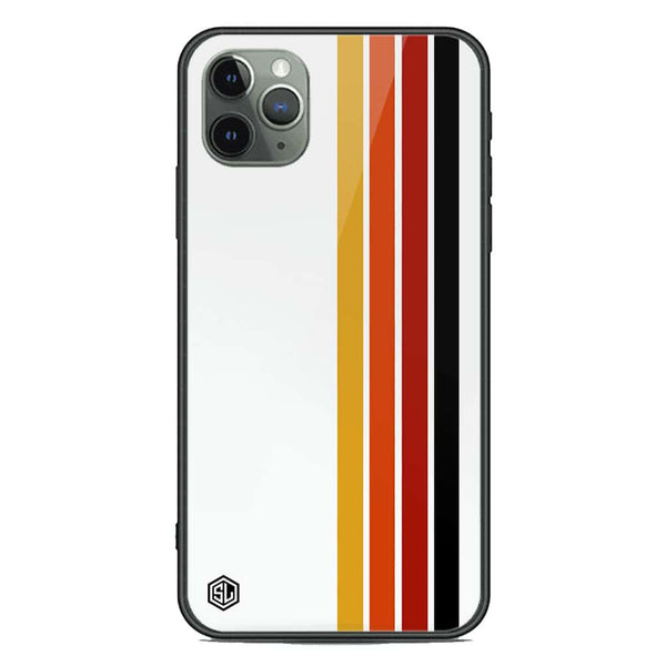 Retro Stripes Series Soft Phone Case - Premium Glass Case - iPhone 11 Pro