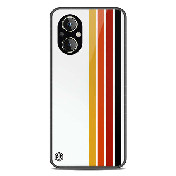 Retro Stripes Series Soft Phone Case - Premium Glass Case - Oppo F21 Pro 5G