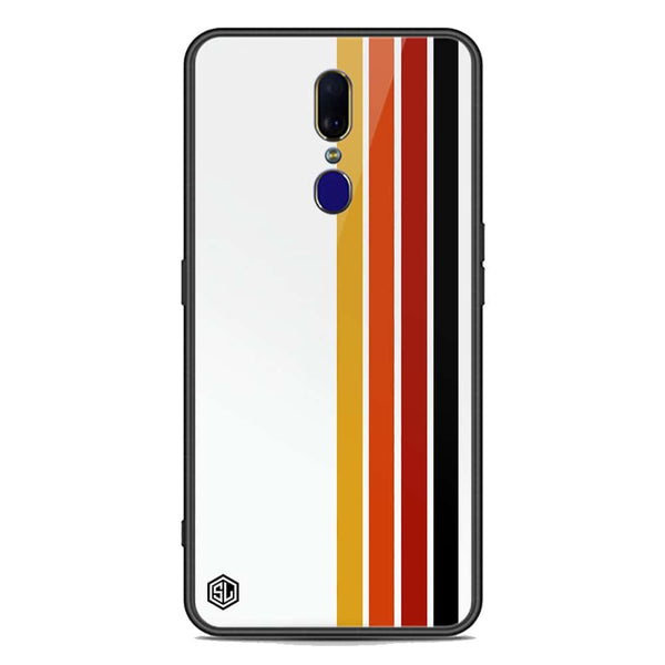 Retro Stripes Series Soft Phone Case - Premium Glass Case - Oppo F11
