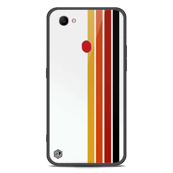 Retro Stripes Series Soft Phone Case - Premium Glass Case - Oppo F7
