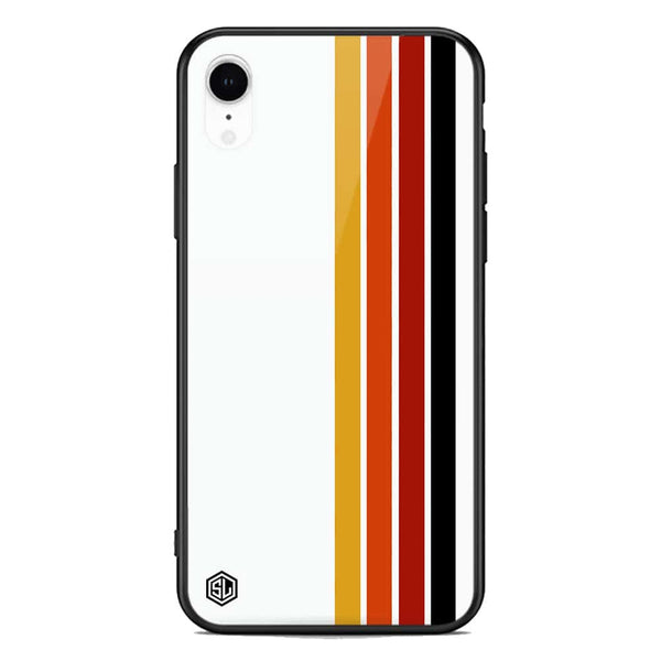 Retro Stripes Series Soft Phone Case - Premium Glass Case - iPhone XR