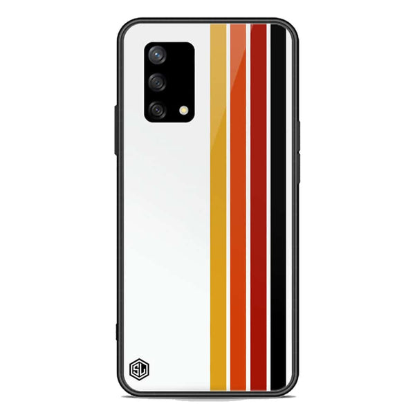 Retro Stripes Series Soft Phone Case - Premium Glass Case - Oppo A95