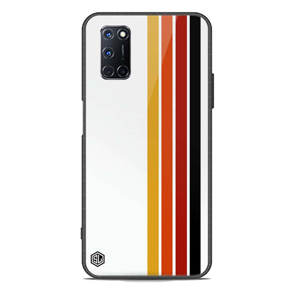 Retro Stripes Series Soft Phone Case - Premium Glass Case - Oppo A92