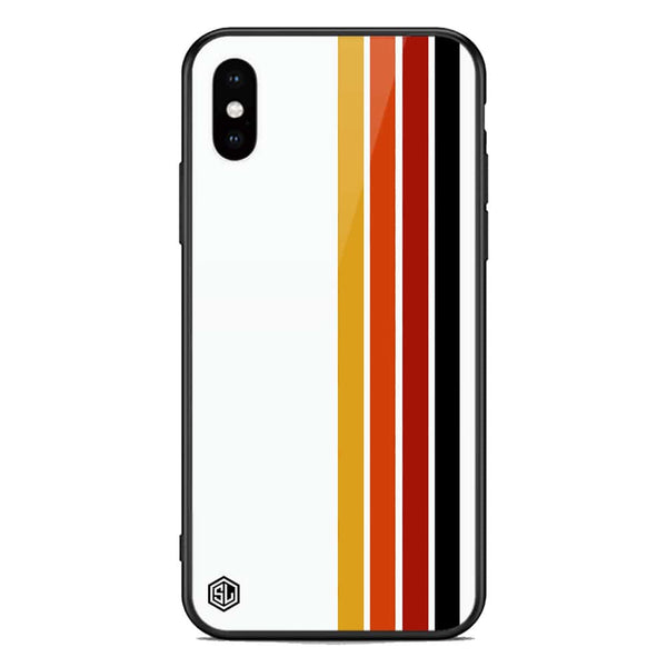 Retro Stripes Series Soft Phone Case - Premium Glass Case - iPhone XS Max
