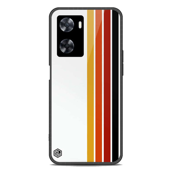 Retro Stripes Series Soft Phone Case - Premium Glass Case - Oppo A57e