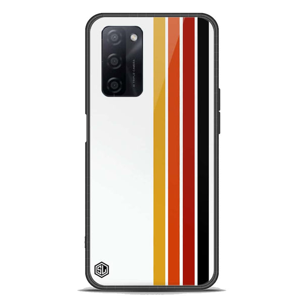 Retro Stripes Series Soft Phone Case - Premium Glass Case - Oppo A55 5G