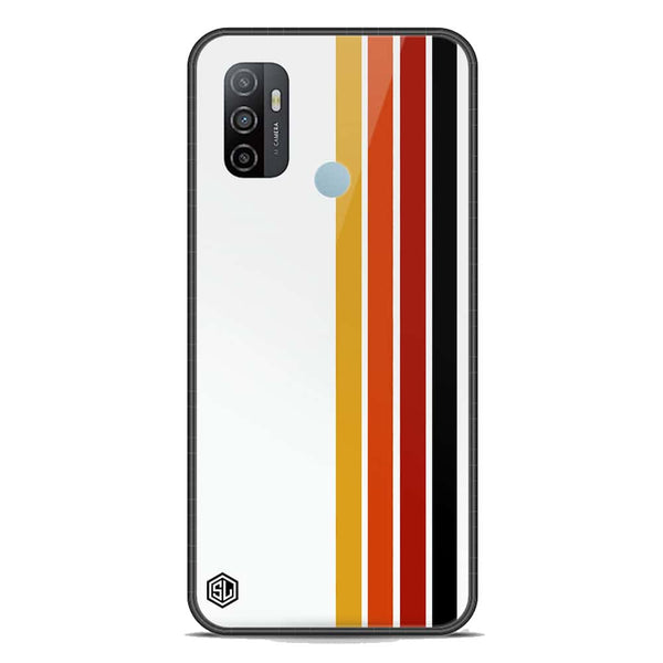Retro Stripes Series Soft Phone Case - Premium Glass Case - Oppo A53s