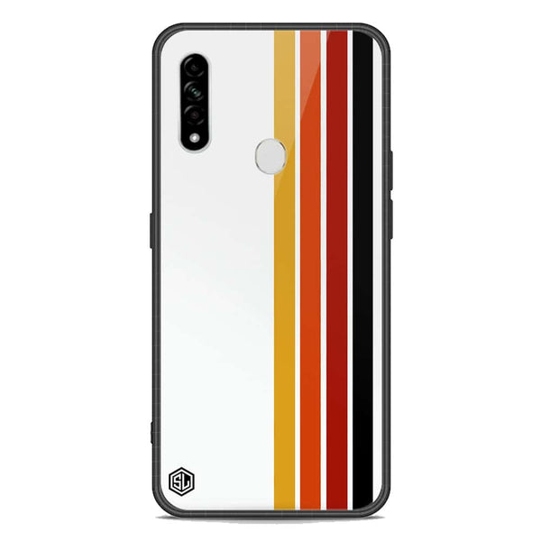 Retro Stripes Series Soft Phone Case - Premium Glass Case - Oppo A31
