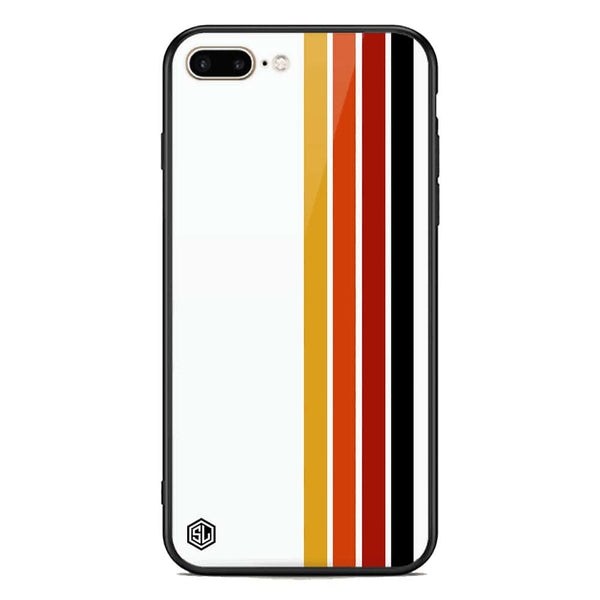 Retro Stripes Series Soft Phone Case - Premium Glass Case - iPhone 8 Plus / 7 Plus