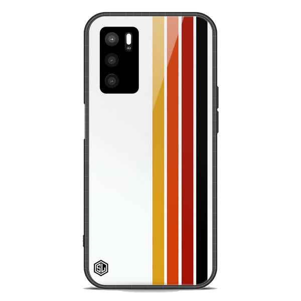 Retro Stripes Series Soft Phone Case - Premium Glass Case - Oppo A16s