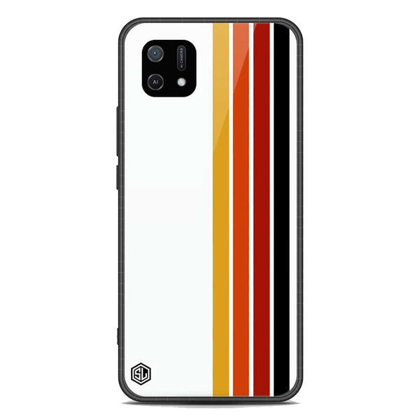 Retro Stripes Series Soft Phone Case - Premium Glass Case - Oppo A16K