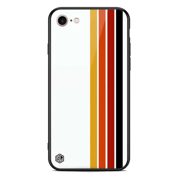 Retro Stripes Series Soft Phone Case - Premium Glass Case - iPhone 8 / 7